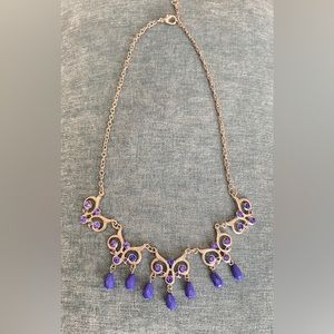 Beautiful purple/blue/silver necklace